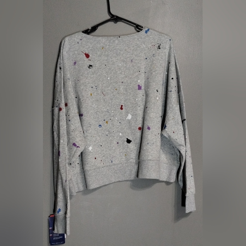 Champion Terry Paint Splatter Oversized Astsy Sweatshirt Women's Size (XL) - Picture 4 of 10